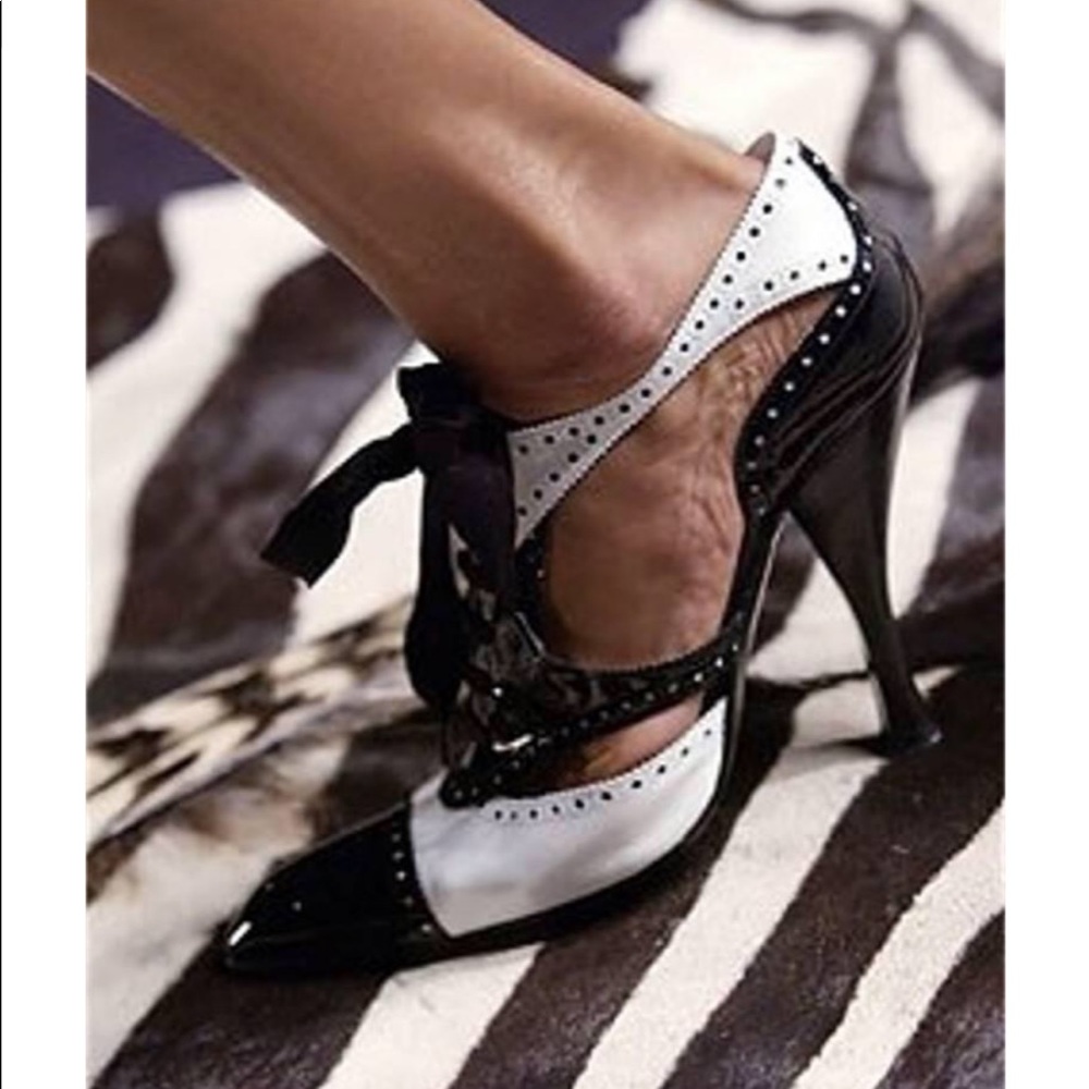 RARE YSL spectator pumps